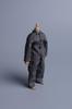 112 Scale MaleFemale Unisex Articulated Action Figure Costume: Tang Dynasty Suit, 6-inch Tunic Suit, Kung Fu Suit, Chinese Suit, Gray (Body, Head,