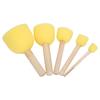 26 Pcs Childrens Painting Sponge Brush Set,Educational Early Education Toys Wooden Handle Painting Brush for Toddlers Kids