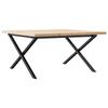 VidaXL Table Basse Cadre en X, Table d'Appoint, Bout de Canapé, Meuble de Salon Salle de Séjour, 90x90x45,5cm Bois de Pin 3282753