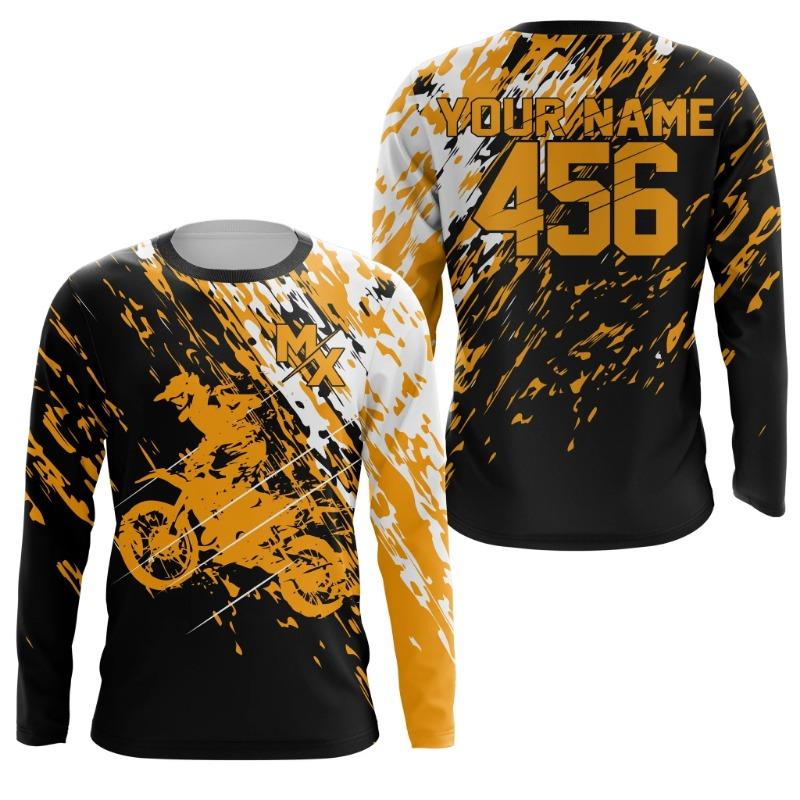 Free Custom Women Motorcycle Off-Road Oversized Racing Riding Suit Mountain Speed Control Motorcycle Men's Long Sleeved T-Shirt