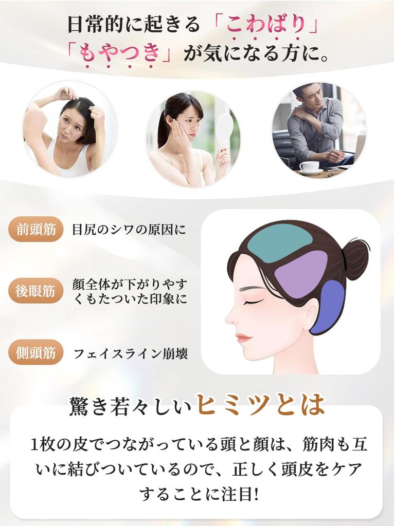 Kiboer Electric Brush, Scalp Brush, Facial Massager, Scalp, Face, Body, EMS, RF EP, 3D Vibration, LED Light Therapy, with Liquid Box, Wet/Dry Use, Uni