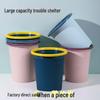 Nordic Home Trash Can with Pressure Ring for Dry and Wet Waste, Uncovered Kitchen Debris Storage.
