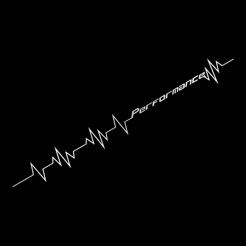 

Reflective Performance Heartbeat Line Sticker Car Windshield Windscreen Bumper Hood Decor Decal Auto Car bodywork Decoraion серебряный