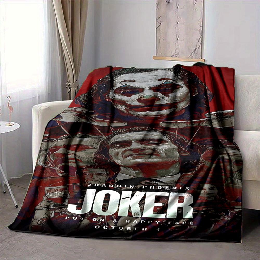 

1pc Joker Flannel Throw Blanket Lightweight Soft Warm All Season Blanket for Sofa, Bed, Travel,L1028001 80x120cm