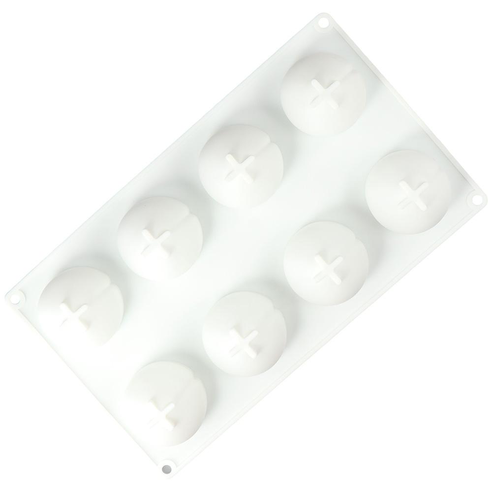 29.5*17cm 8Cavity 3D Peach Silicone Mould Silicone 3D Silicone Baking Mould Soap