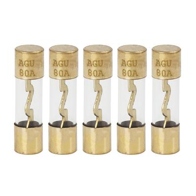 Plastic Tube Fuse 80Amp Car Auto AGU Fuse Pack
