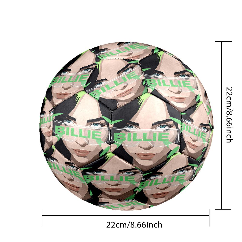 Billie Eilish Size 5 Soccer Ball, Durable Standard Football For Training Match Outdoor Sports