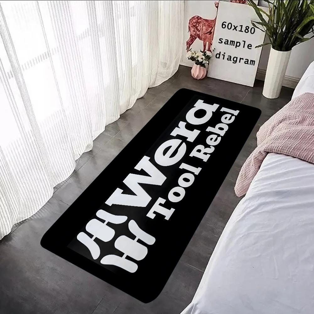 

W-Wera-Tools Be A Tool Rebel Floor Mat Graphic Printed Flannel Doormats for Bathroom Kitchen Entrance Carpet Home Decor 40X60cm