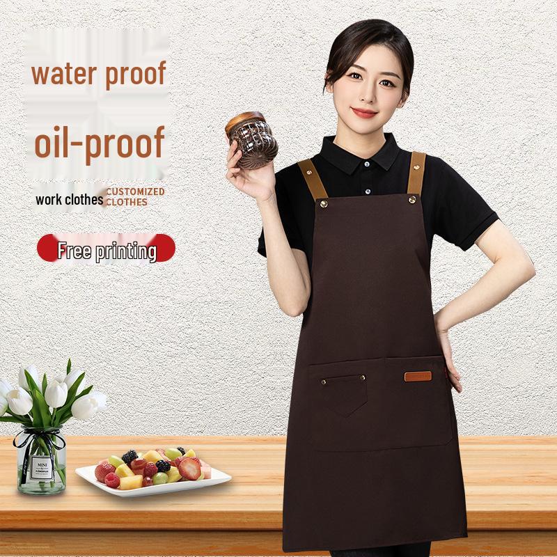 Waterproof Waiter Apron with Custom Logo for Restaurant and Catering Staff