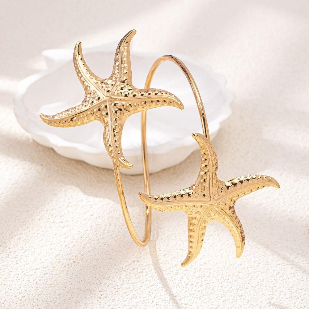 Multi Style Opening Arm Bracelet Gold Color Flower Bracelet Glamorous Armband Party Occasion