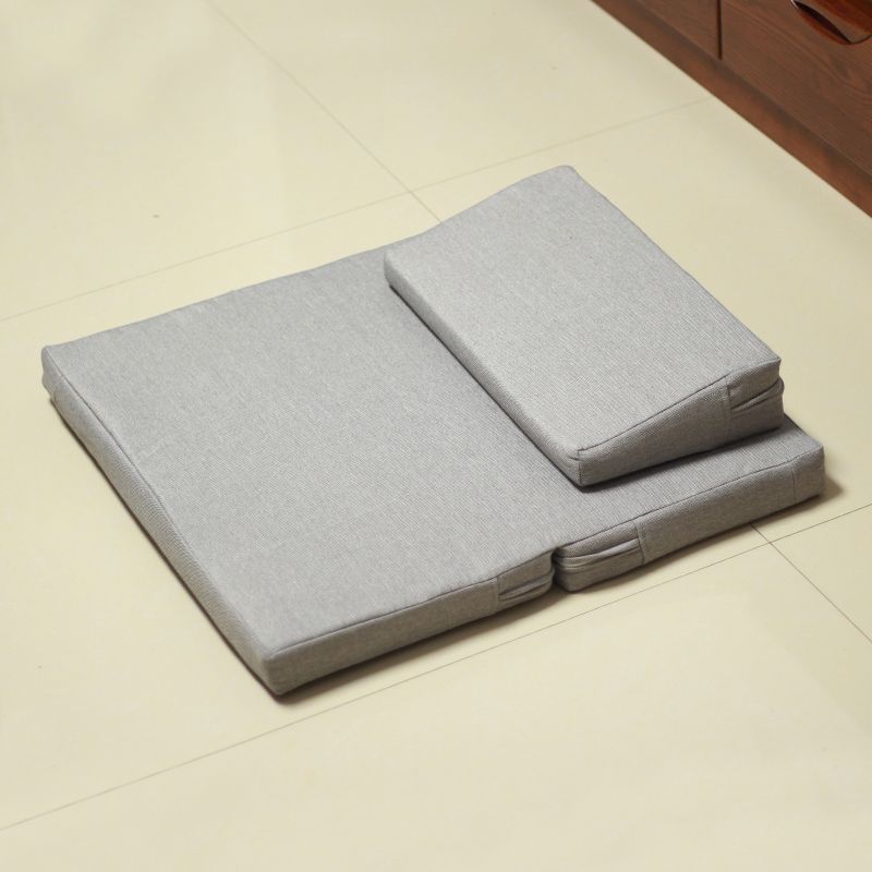 

Japanese Fabric Removable and Washable Kneeling Thickened Meditation Cushion Light gray 60X60CM