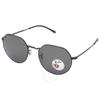 Ray Ban Jack Polarized Black Irregular Unisex Sunglasses Rb3565 002 48 55