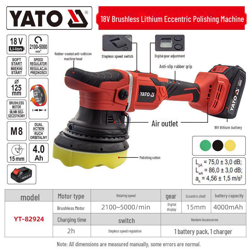 

Беспроводная аккумуляторная полировальная машинка для автомобиля: Машина для ремонта царапин и полировки литиевых аккумуляторов YT-82924