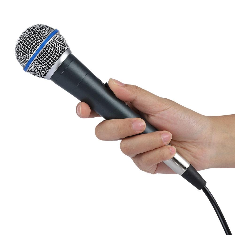 Dynamic 140dB SPL 6.5mm Jack KTV Microphone 2.5mv Pa High Sensitivity Clear Wired Microphone