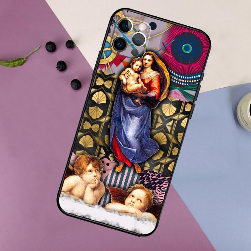Renaissance art Painting Phone Case For iPhone 16 15 14 13 12 11 17 Pro Max 13 mini 16 Plus 16e 17 Air Bumper Cover
