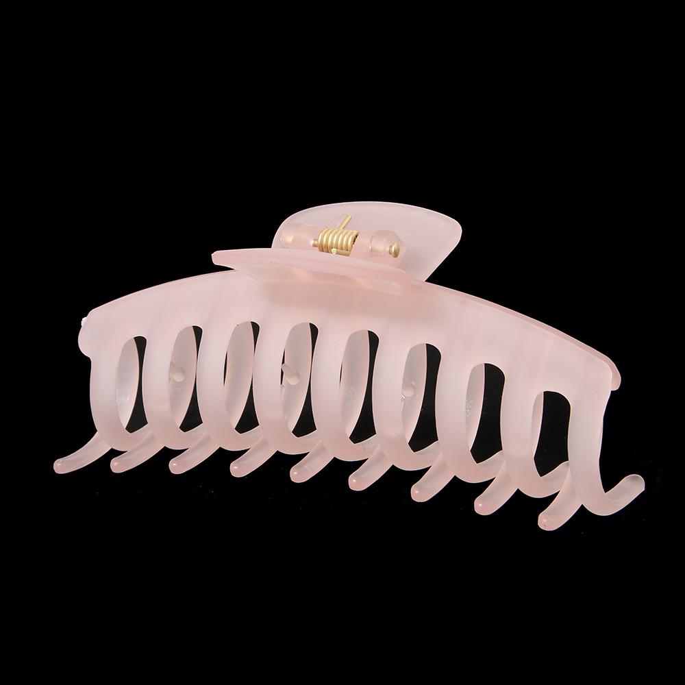 Extra Large 13CM Rectangular Hair Clip - Frosted Multi-purpose Shark Claw Clip for Thick Hair