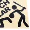1PCS 19*22cm Safety Warning Vinyl Car Stickers DO NOT TOUCH MY CAR Car Motorcycles Decal