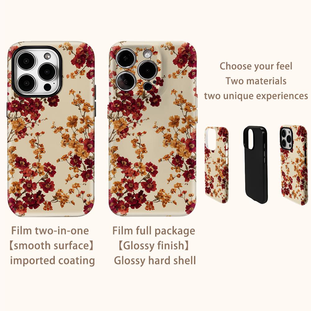 Crimson BloomFor Magnetic Phone Case for IPhone 17 16 15 14 13 Pro Max Plus Single Double-layer Tough Case