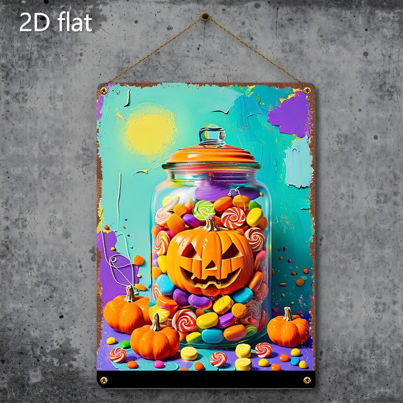 Halloween Metal Tin Sign Wall Decor 20x30cm