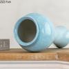 Blue Slender-waisted Ceramic Vase Hydroponics Potted Plant Table Decoration Flower Arrangement Floral Vases Room Aesthetic Decor