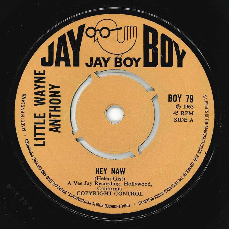 

7inch Record WAYNE ANTHONY - Hey Naw / Freedom To Love BOY79 Jay Boy 1973 UK Soul/Funk Used