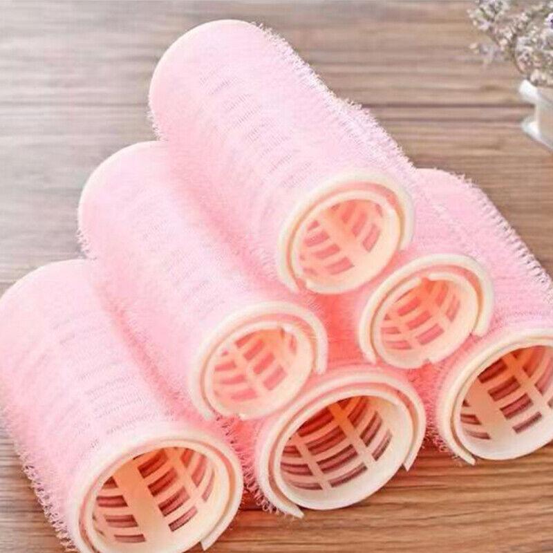 2Pcs/Set No Heat Hair Curlers Self Grip Hair Roller Heatless Lazy Bangs Curler ~