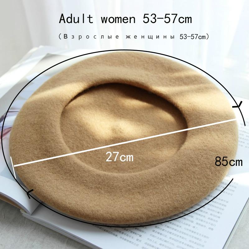 Wool Beret Female Winter Caps Winter Hats For Women Girl Flat Gorras Boina Painter Cap