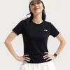 Li Ning T Shirts Women's Black Crew Neck ATSW838-1