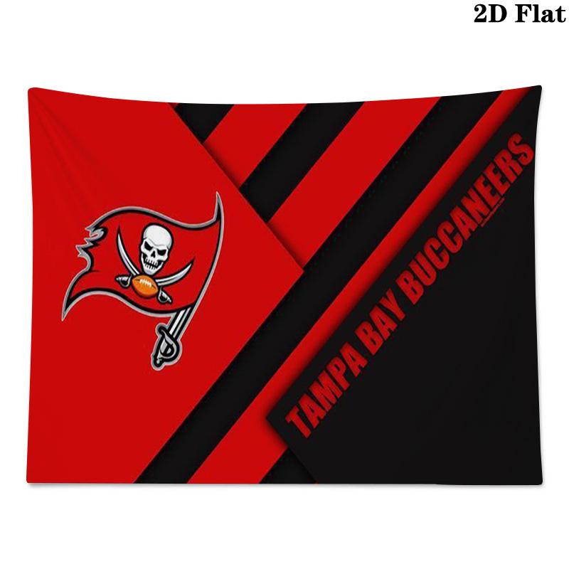 Tampa Bay Buccaneers Logo Wall Tapestry Aesthetic Wall Hanging Printed Fabric Blanket Decorative Tapestries for Bedroom Living Room Home Decor