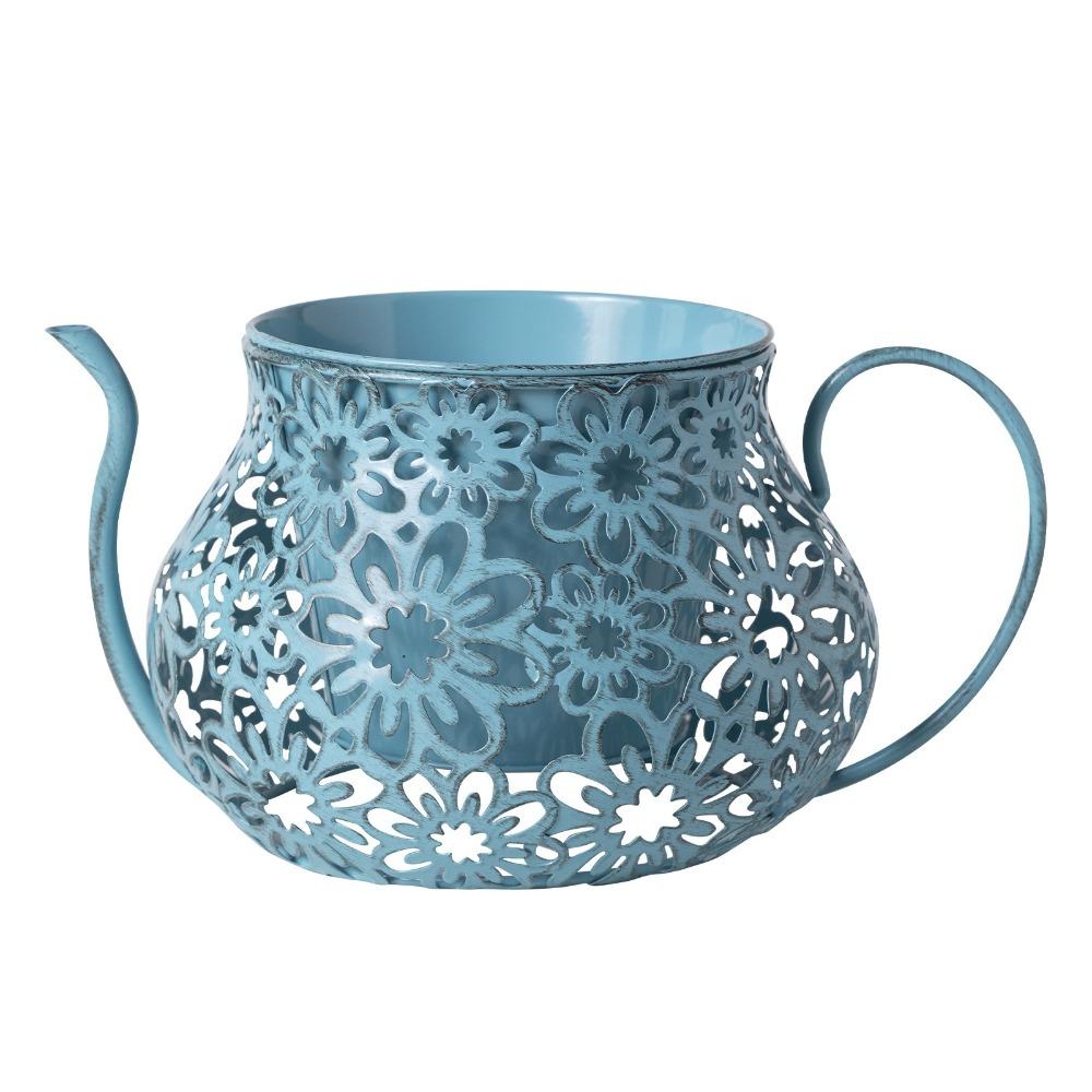 Floral Cutout Flower Pot Retro Decorative Flowerpot Ornaments Vintage Flowerpot Garden