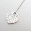 [Pre-owned] TIFFANY/Tiffany 925 Notes Heart Pendant/Necklace/j74-49