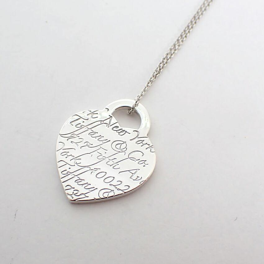 [Pre-owned] TIFFANY/Tiffany 925 Notes Heart Pendant/Necklace/j74-49