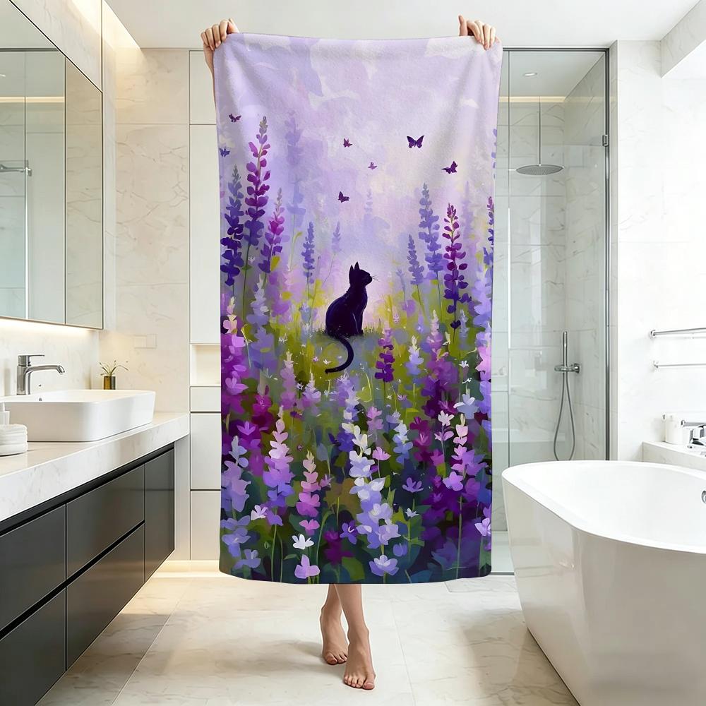 Provence Lavender Towel Five-Star Hotel Quality Eco-Friendly Ultra Soft Thick Towels & Beach Towels