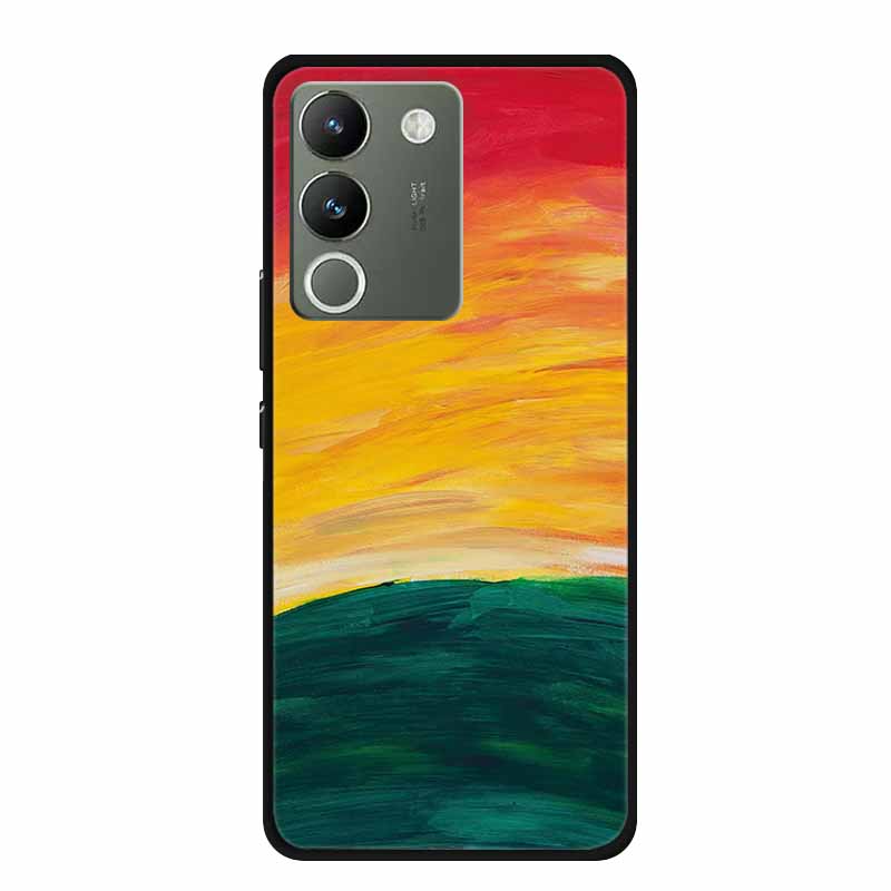 For Vivo V30 Lite 5G Case 6.67" Soft Silicone Marble TPU Phone Bag for vivo V30 Lite 5g V2314 Covers Luxury Protector V30Lite