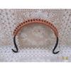Black Pottery Teapot Handle: Rope-Wrapped, Anti-Scald, Wrought Iron, Korean Japanese Style