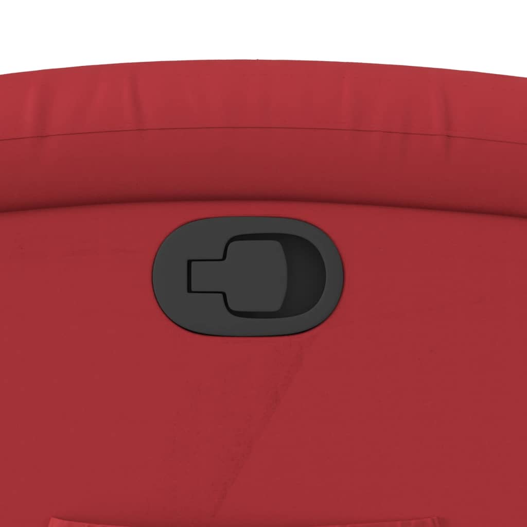 Relax Chair In Red Faux Leather