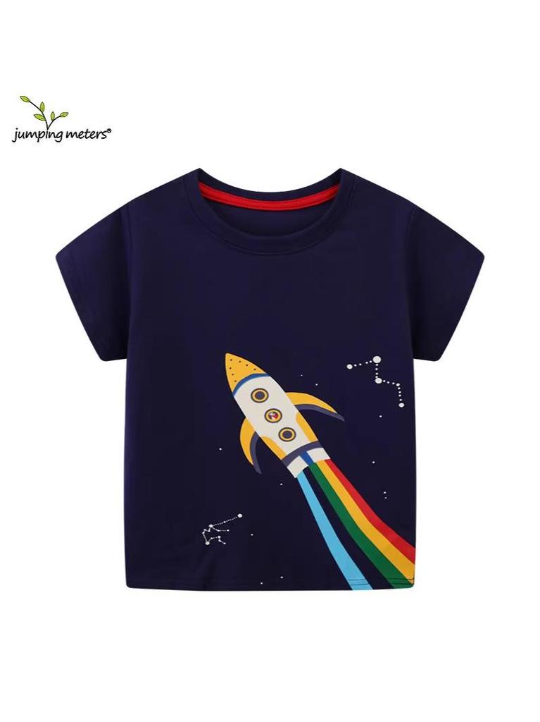 Jumping Meters Boys' Short-Sleeve T-shirt - British Style, Spring New Arrival