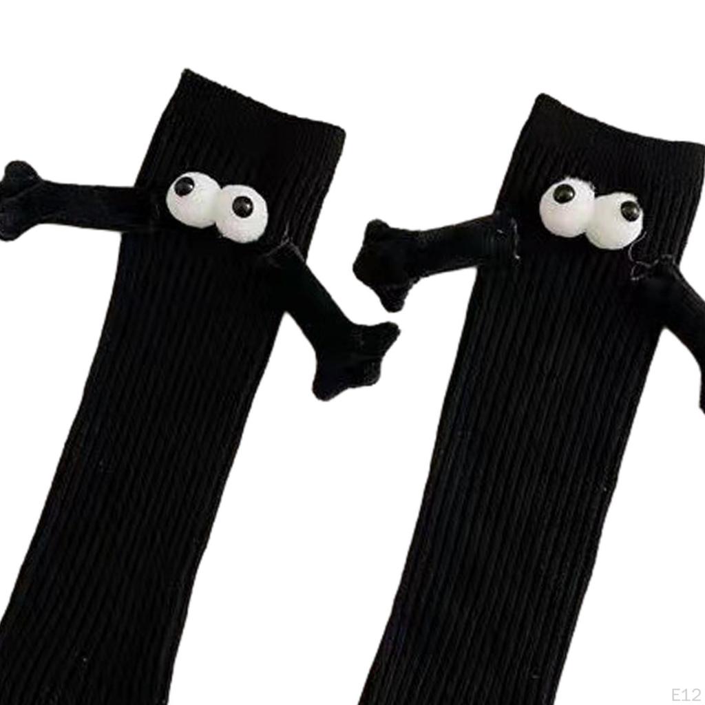 Mittellange Süße Socken Bequem für Damen Herren Paar Händchen haltend