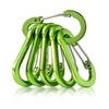 6pcs Carabiner Clip Aluminum Alloy Keychain Lock Buckle Snap D-Ring Clip Outdoor Backpack Camping Multi Tool Fishing Hiking Hook