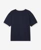 Tienjiti W Cropped Ringer Tee (Navy) Tnts6E210N2