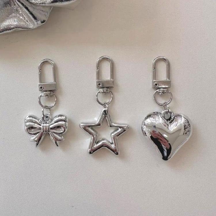 Bowknot Keychain Star/Heart /Butterfly Pendant Keyring Bow Phone Charm Ornament