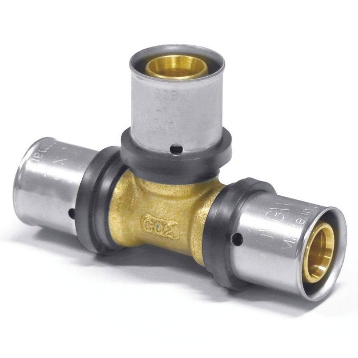 Té Pressfitting 32mm, Raccord Multicouche, Certifié DVGW, Allemagne