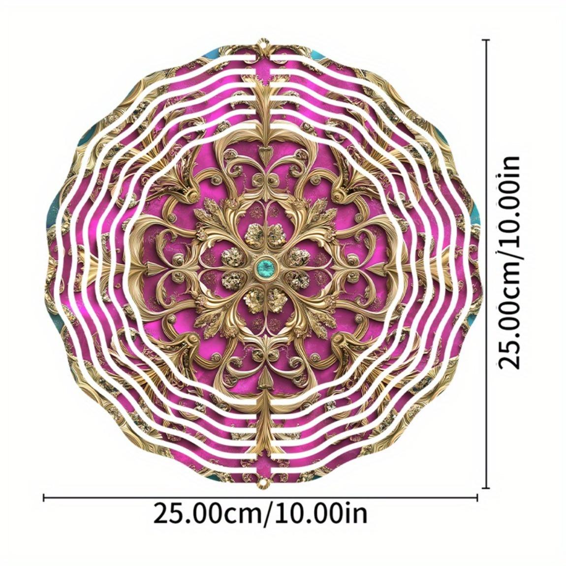 

Элегантный металлический подвесной колокольчик для ветра для декора сада на открытом воздухе 25,4 см с крючком на 360 градусов Идеальный подарок для всех сезонов Дом Двор Патио 01A