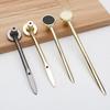 New Modern Polished Black Gold Chrome Bar Door Handles Simple Cabinet Wardrobe Drawer Furniture Pull Handles