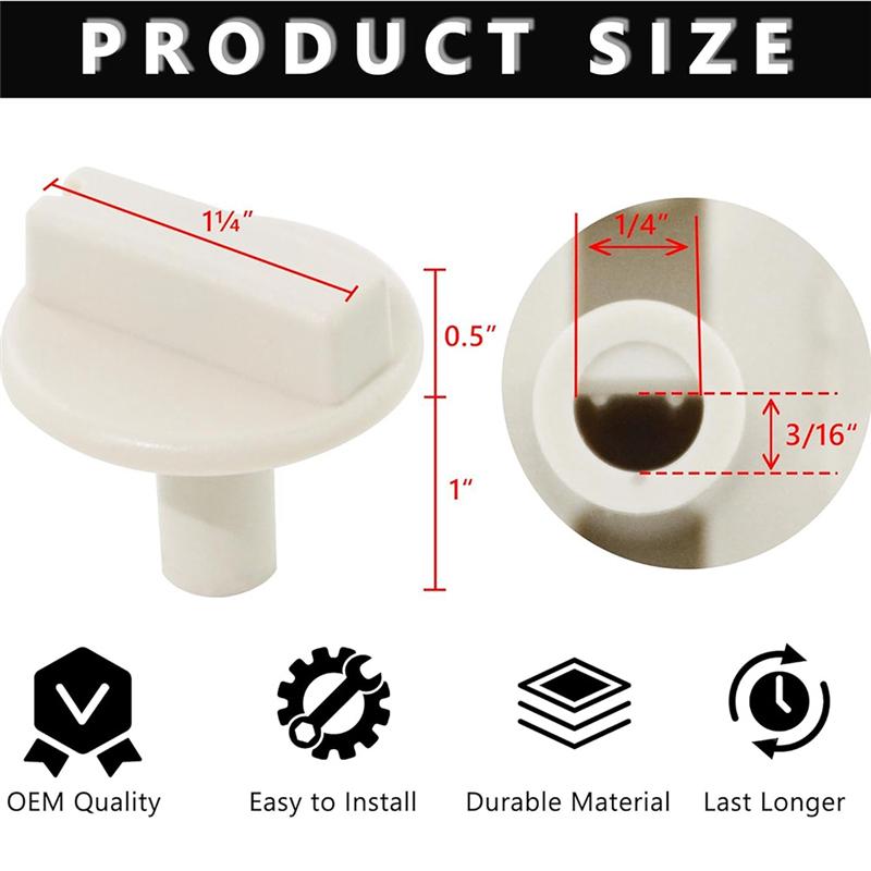 A65T-Ersatz Temperaturreglerknopf für Wandheizung, Kompatibel mit TPI63818002 Sockelheizung, 1 Stück