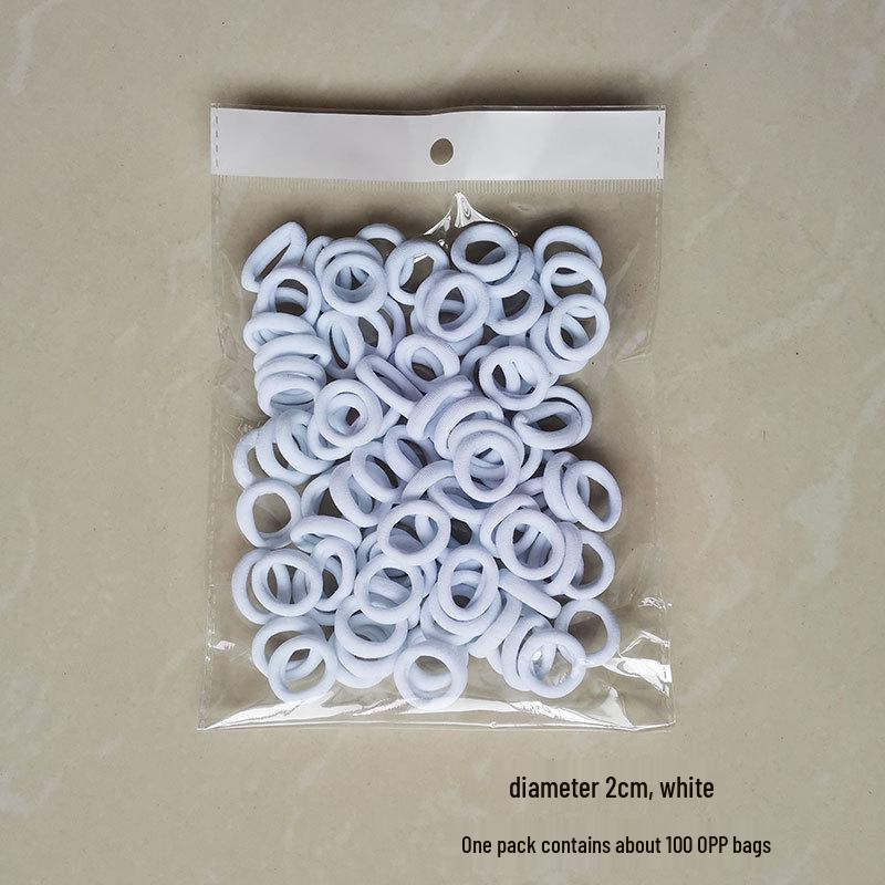 2cm Hochelastische Haargummis für Kinder - Sanfte, kleine Handtuchringe für Mädchen und Babys, Haarschonende Gummibänder