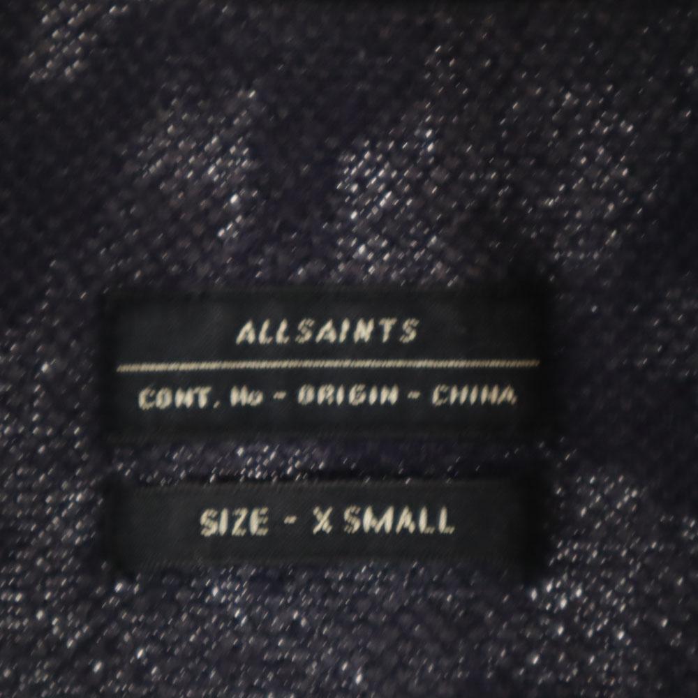 ALLSAINTS Overall handle Knit jacket XS Navy other Men's Used