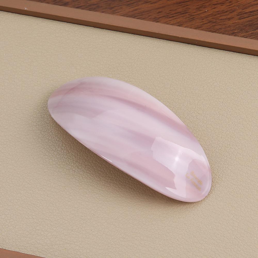 Oval Spring Clip Gold Label Straight Clip Fashionable Ponytail Clip  Women