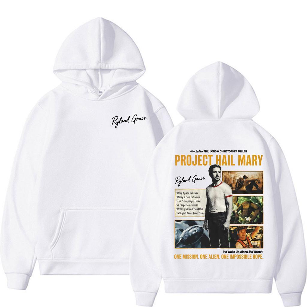 Project Hail Mary 2026 Movie Hoodies Funny Ryland Grace Meme Sweatshirts Men Women Clothing Fashion Classic Vintage Hoodie Pullovers High Quality Tops