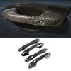 Carbon Fiber 4PCS Exterior Door Handle Cover Trim For KIA Sorento 2021 2022 2023